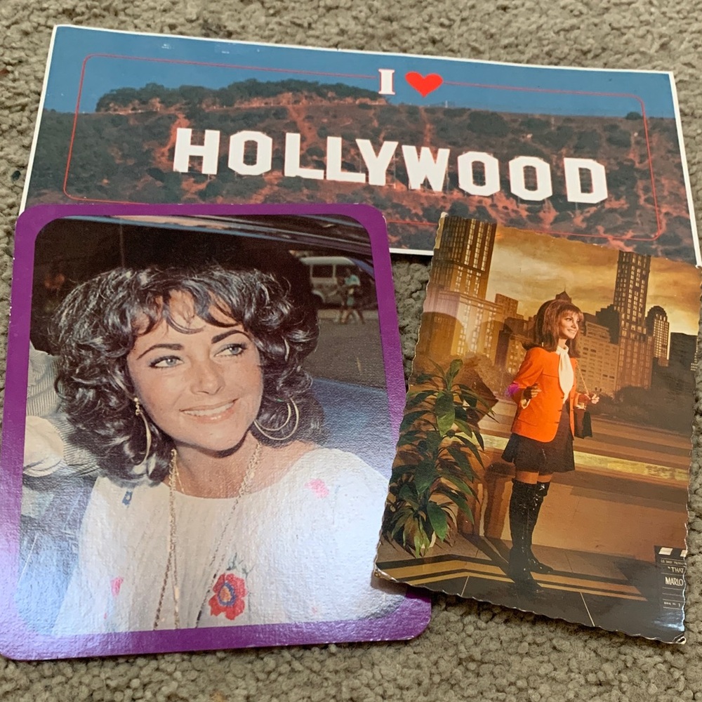 Lot of 3 Assorted Hollywood Post Cards